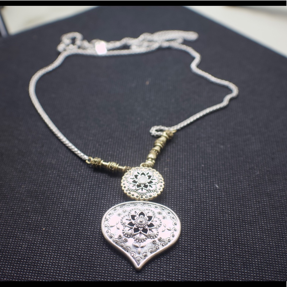 Lucky Brand Two-Tone Pendant Necklace